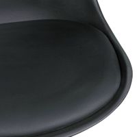 FineBuy 2er Set Esszimmerstuhl Kunstleder Polsterstuhl Küchenstuhl Skandinavisch – Ansicht 5