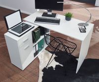 FineBuy Schreibtisch Computer Eckschreibtisch Bürotisch Regal Winkel PC Tisch – Ansicht 5