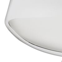 2er Set Retro Esszimmerstuhl Weiße Beine Polsterstuhl Küchenstuhl Kunstleder – Ansicht 5