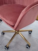 FineBuy Schreibtischstuhl Samt Drehstuhl mit Lehne 120 kg Schalenstuhl Stuhl – Ansicht 5