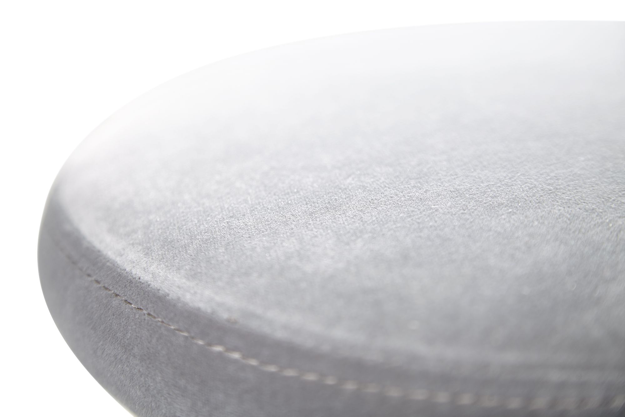 FineBuy Barhocker Samt Hocker ohne Lehne 58 - 79 cm, Küchenhocker Stoff / Metall 100kg, Design Barstuhl Tresenhocker Drehbar Bistrohocker | Farbe: Schwarz