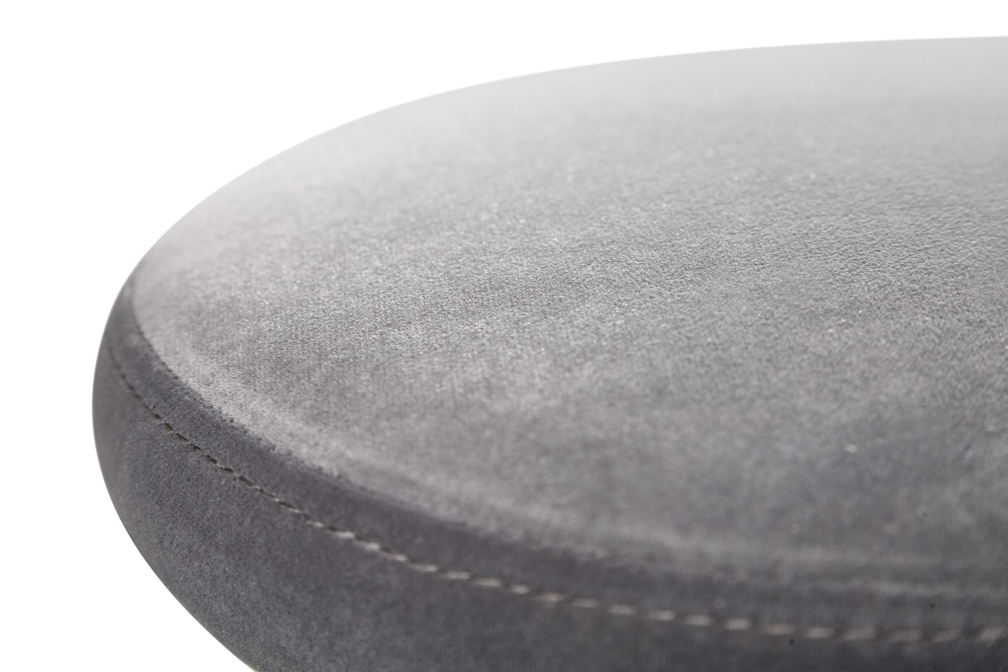 FineBuy Barhocker Samt Hocker ohne Lehne 58 - 79 cm, Küchenhocker Stoff / Metall 100kg, Design Barstuhl Tresenhocker Drehbar Bistrohocker | Farbe: Schwarz