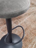 FineBuy Barhocker Wildlederoptik Hocker Stoff/Metall Bistrohocker 100 kg Rund – Ansicht 4