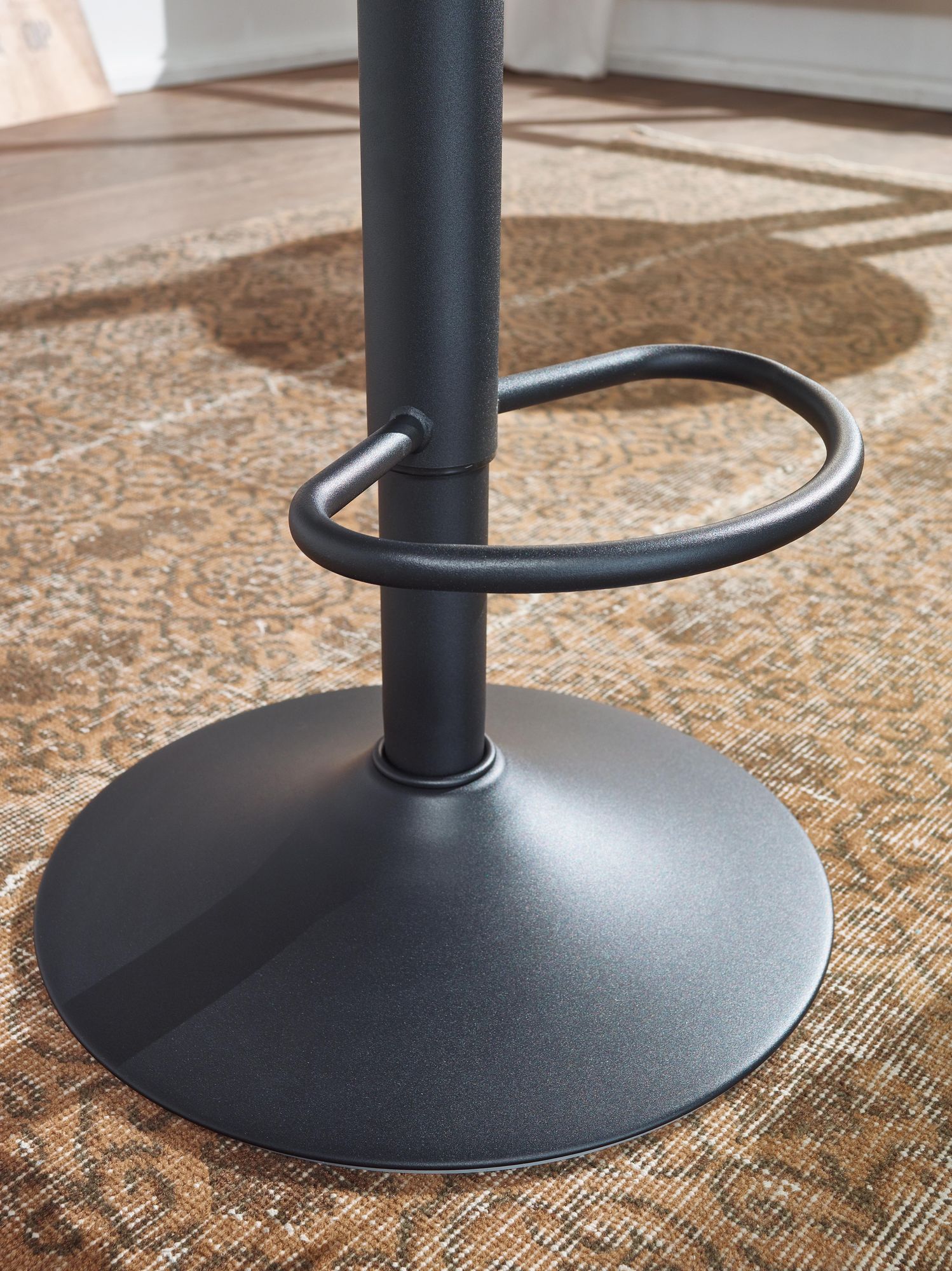 FineBuy Barhocker Schwarz Hocker ohne Lehne 58 - 79 cm Barstuhl, Küchenhocker Metall 100kg, Design Tresenhocker Drehbar Bistrohocker | Farbe: Schwarz