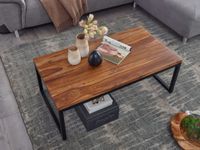 FineBuy Couchtisch 110x40x60 cm Massivholz Wohnzimmertisch Tisch Wohnzimmer – Ansicht 4
