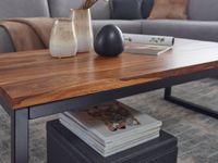 FineBuy Couchtisch 110x40x60 cm Massivholz Wohnzimmertisch Tisch Wohnzimmer – Ansicht 5