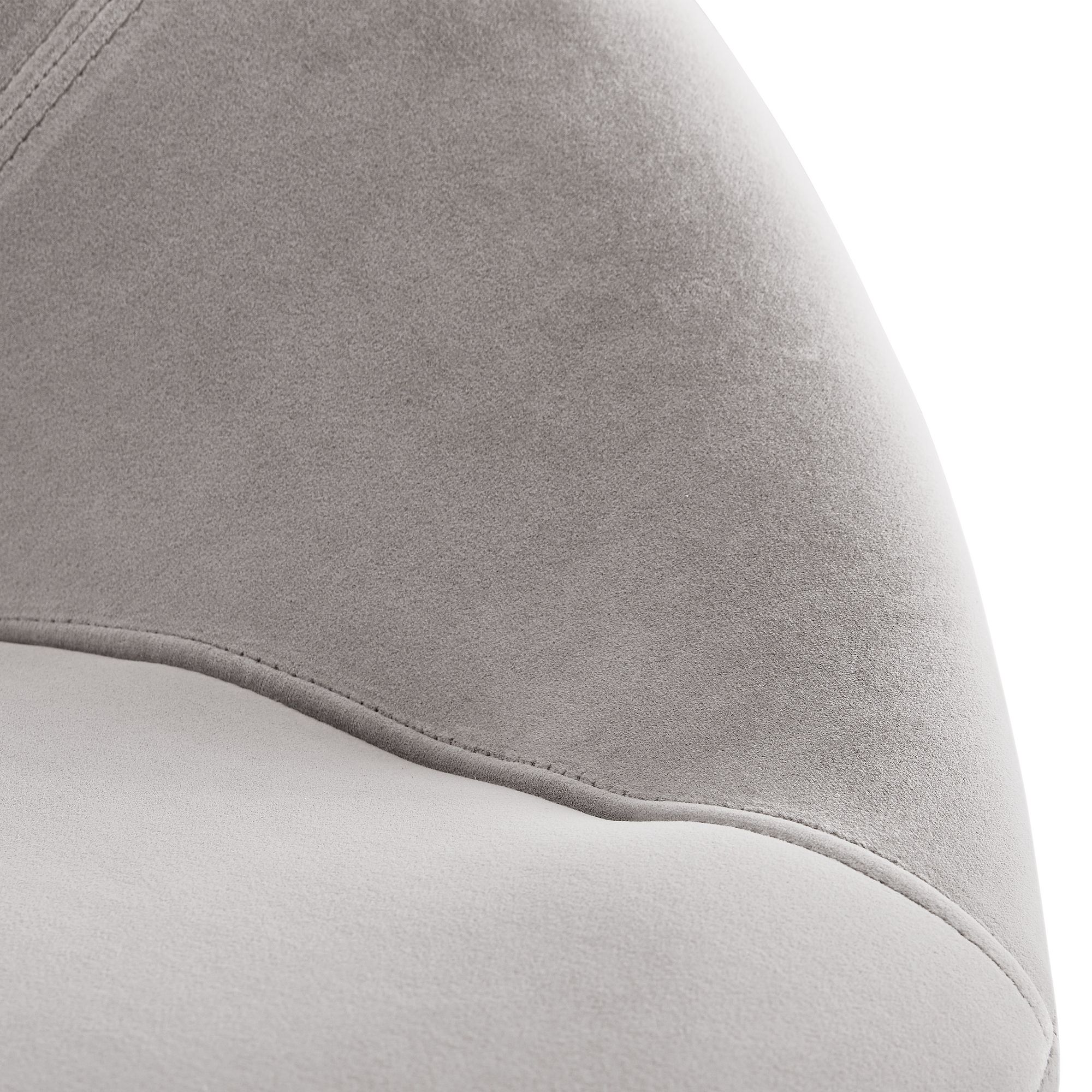 FineBuy Esszimmerstuhl Samt Küchenstuhl mit goldenen Beinen, Schalenstuhl Stoff / Metall, Design Polsterstuhl, Stuhl Esszimmer Gepolstert | Farbe: Beige