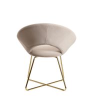 FineBuy Esszimmerstuhl Samt / Metall Küchenstuhl Polsterstuhl Stuhl Esszimmer – Ansicht 4