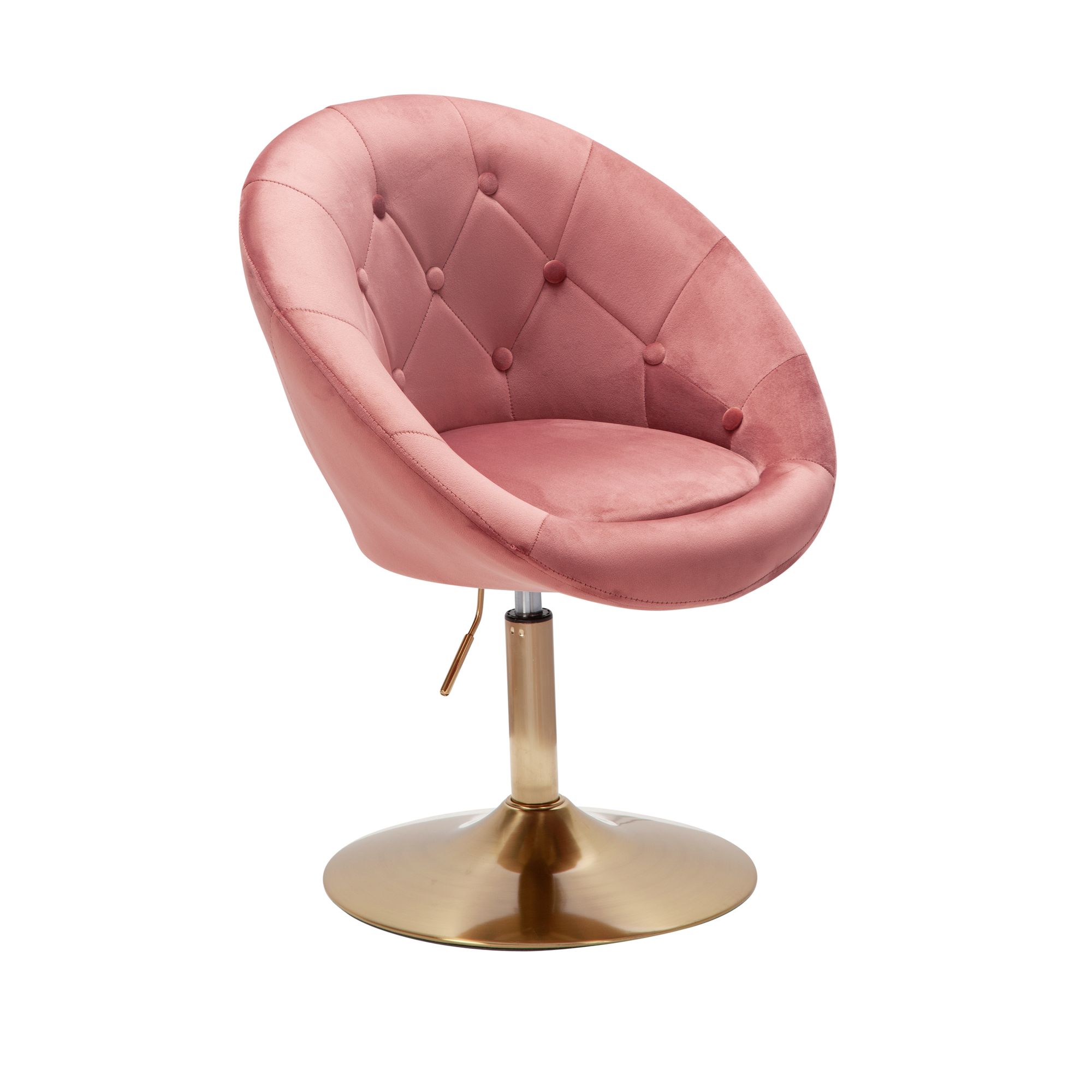 FineBuy Loungesessel Samt Design Drehstuhl, Clubsessel Polsterstuhl mit Rückenlehne, Drehsessel Cocktailsessel Lounge, Sessel mit Stoffbezug | Farbe: Grau