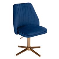 FineBuy Drehstuhl Samt Schreibtischstuhl Drehbar Modern Schalenstuhl Home Office – Ansicht 5