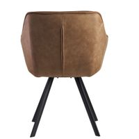 FineBuy Esszimmerstuhl Wildlederoptik Küchenstuhl Stoff Schalenstuhl Stuhl 110kg – Ansicht 4