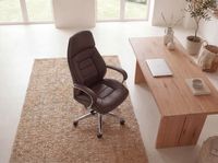 FineBuy Bürostuhl Chefsessel Echtleder Ergonomisch XXL Drehstuhl 120 kg Stuhl – Ansicht 4