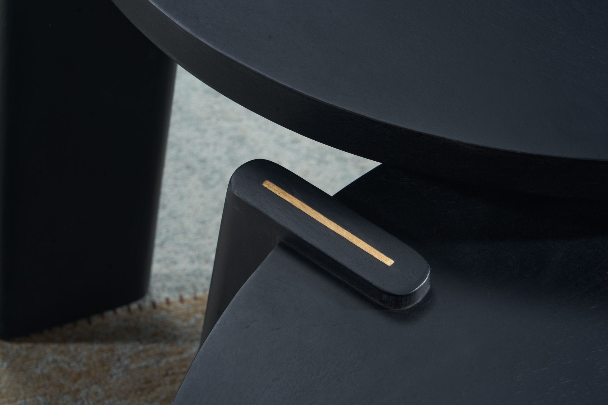 FineBuy Couchtisch Set 2er Mango Massivholz rund Natur · Wohnzimmertisch Beistelltisch im Japandi Design · Handgefertigte Satztische aus Echtholz mit Klarlack | Farbe: Beige