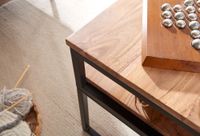 Couchtisch Akazie Massivholz 100cm rechteckig Wohnzimmertisch Ablage Loft Design – Ansicht 4