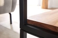 Couchtisch Akazie Massivholz 100cm rechteckig Wohnzimmertisch Ablage Loft Design – Ansicht 5