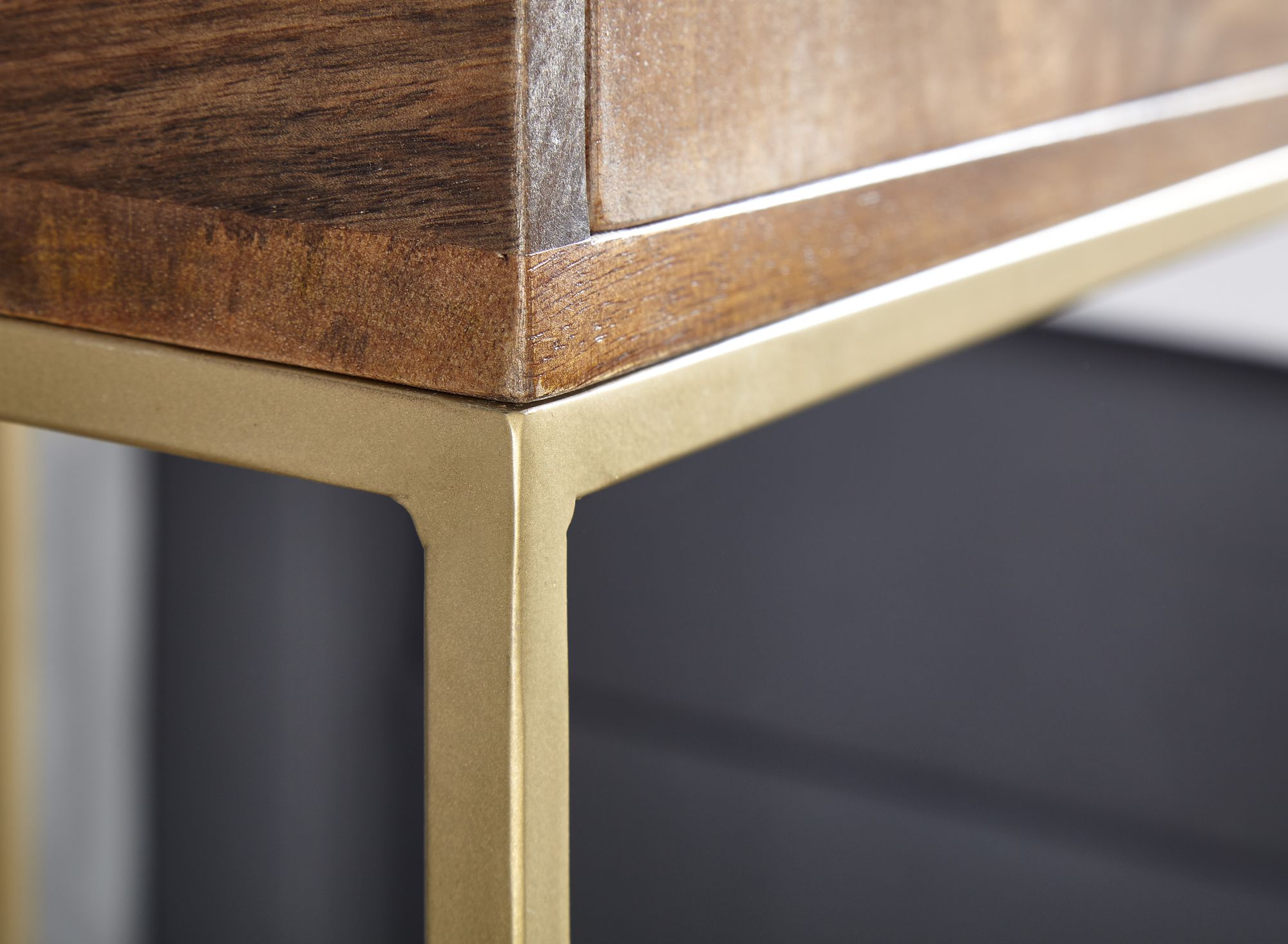 FineBuy Nachttisch Mango Massivholz / Metall 40x75,5x35 cm Nachtschrank Boxspringbett, Design Nachtkonsole mit Schublade, Nachtkommode mit Stauraum | Farbe: Braun FineBuy Nachttisch Mango Massivholz / Metall 40x75,5x35 cm Nachtschrank Boxspringbett, Design Nachtkonsole mit Schublade, Nachtkommode mit Stauraum | Farbe: Braun