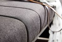 Sitzbank FineBuy Polsterbank Schwarz 105 cm Bettbank Schlafzimmer Flurbank Stoff – Ansicht 5