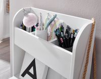 Kinderschreibtisch FineBuy Weiß 90x50x110 cm Schülerschreibtisch Tisch mit Regal – Ansicht 5