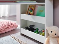 Kinderschreibtisch FineBuy Weiß 90x50x110 cm Schülerschreibtisch Tisch mit Regal – Ansicht 6