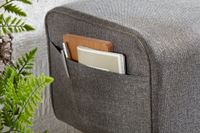 Sitzbank FineBuy Turnbock Stoff 120 cm Grau Springbock Stauraum Turnhocker Bank – Ansicht 5