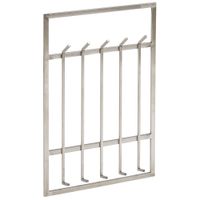 Wandgarderobe FineBuy Garderobe Metall 100 cm Silber Flur Hakenleiste Paneel – Ansicht 6
