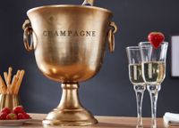 Champagnerkühler FineBuy Flaschenkühler 28,5x37,5x28,5 cm Sektkühler Groß Massiv – Ansicht 4