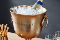 Champagnerkühler FineBuy Flaschenkühler 28,5x37,5x28,5 cm Sektkühler Groß Massiv – Ansicht 5