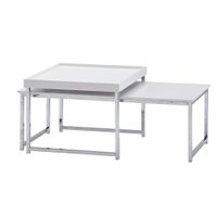 Couchtisch FineBuy Sofatisch 2er Set Holz Metall Satztisch Tisch Modern Design – Ansicht 6