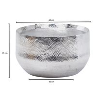 Couchtisch FineBuy Sofatisch Metall 60x60x35 cm Wohnzimmertisch Rund Tisch Klein – Ansicht 3
