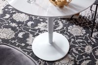Esstisch FineBuy Esszimmertisch Rund 75x75x74cm Weiß Hochglanz Küchentisch Tisch – Ansicht 5