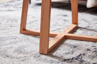 Couchtisch FineBuy Wohnzimmertisch Holz Glas Sofatisch Tisch Wohnzimmer Rund – Ansicht 5