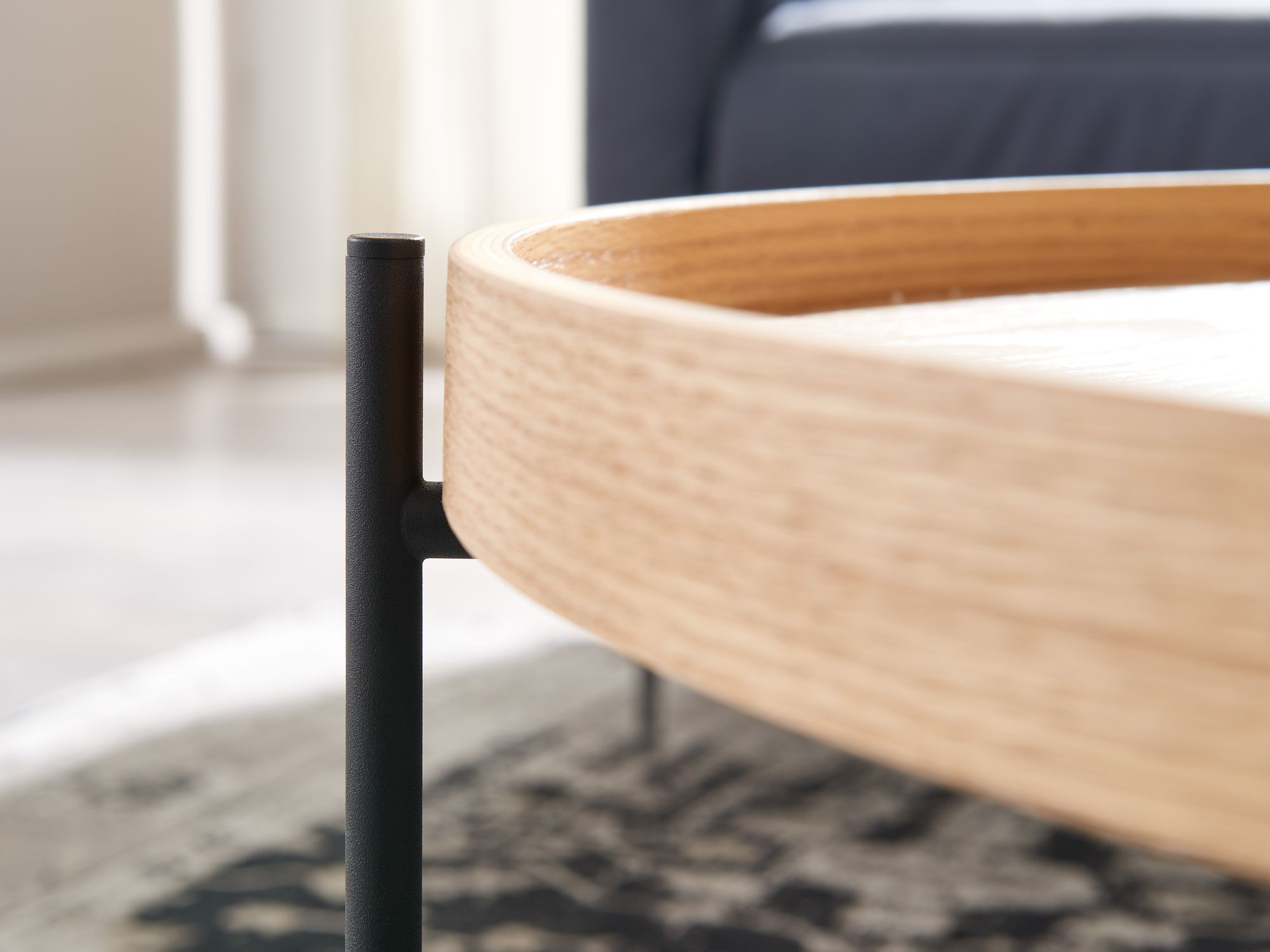 FineBuy Couchtisch 78x78x40 cm Sofatisch Holz / Metall Wohnzimmertisch Eiche, Design Stubentisch Modern Rund, Holztisch Kaffeetisch, Tisch Wohnzimmer | Farbe: Braun FineBuy Couchtisch 78x78x40 cm Sofatisch Holz / Metall Wohnzimmertisch Eiche, Design Stubentisch Modern Rund, Holztisch Kaffeetisch, Tisch Wohnzimmer | Farbe: Braun