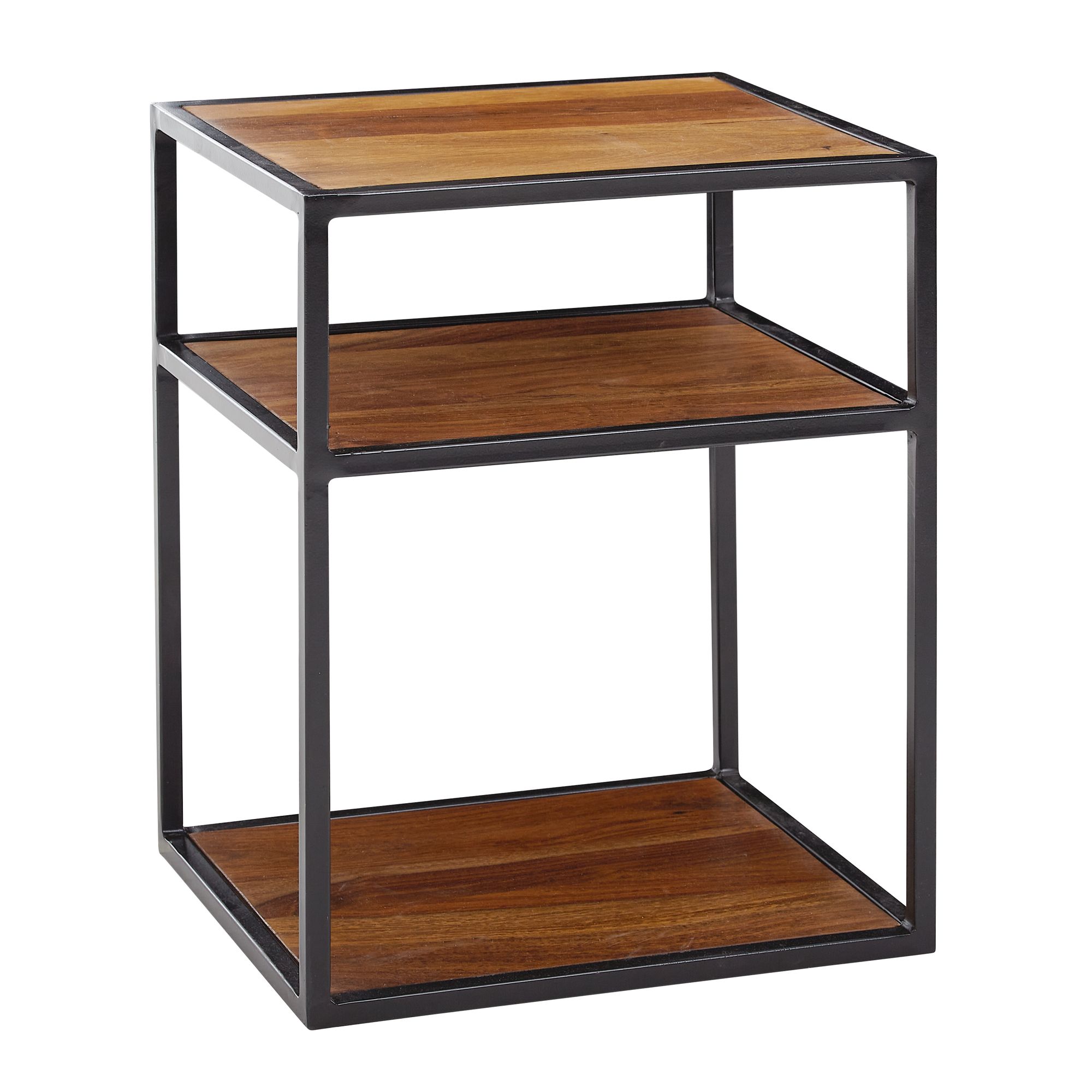 FineBuy Nachttisch Sheesham Massivholz / Metall 40x50x35 cm Beistelltisch Hoch, Design Nachtkonsole Boxspringbett mit Ablage, Industrial Wohnzimmertisch Hoch mit Stauraum | Farbe: Braun FineBuy Nachttisch Sheesham Massivholz / Metall 40x50x35 cm Beistelltisch Hoch, Design Nachtkonsole Boxspringbett mit Ablage, Industrial Wohnzimmertisch Hoch mit Stauraum | Farbe: Braun