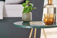 Beistelltisch FineBuy Sofatisch Echter Marmor Ø 38 cm Tisch Wohnzimmertisch Rund – Ansicht 5