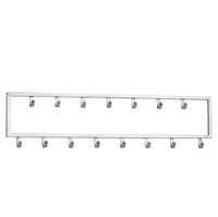 Wandgarderobe FineBuy Garderobe Metall Stahl Silber Flur Hakenleiste Paneel – Ansicht 6