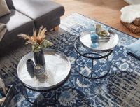 Couchtisch FineBuy Set Metall Tabletttisch Sofatisch Beistelltisch Tisch Rund – Ansicht 4