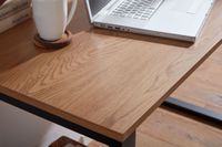 Schreibtisch FineBuy Bürotisch Eiche Schwarz 120x60x76 cm Computertisch Tisch – Ansicht 4