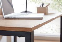 Schreibtisch FineBuy Bürotisch Eiche Schwarz 120x60x76 cm Computertisch Tisch – Ansicht 5