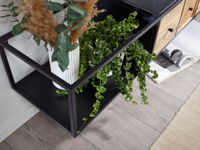 Massive TV-Board Kommode 150cm hängend Mango Massivholz Wiener Geflecht Rattan TV Lowboard – Ansicht 5