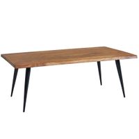 Couchtisch FineBuy Holz Massiv Sofatisch Wohnzimmertisch Tisch Baumkante Modern – Ansicht 5
