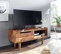 TV Schrank FineBuy Lowboard 95x44x34 cm Holz Fernsehkommode Fernsehschrank – Ansicht 2