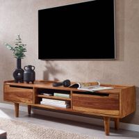 TV Schrank FineBuy Lowboard 145x43x35 cm Holz Fernsehkommode Fernsehschrank – Ansicht 1
