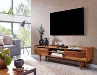 TV Schrank FineBuy Lowboard 145x43x35 cm Holz Fernsehkommode Fernsehschrank – Ansicht 2