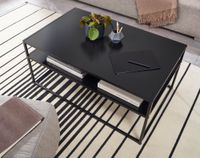 Couchtisch FineBuy Sofatisch 100x60x45 cm Metall Wohnzimmertisch Tisch Stauraum – Ansicht 4