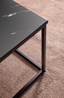 Couchtisch 100cm rechteckig Marmor Optik Metallgestell Wohnzimmertisch – Ansicht 5
