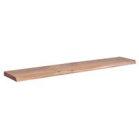 Wandregal FineBuy Baumkante Akazie Holz Schweberegal Regal Massiv Hängeregal – Ansicht 6