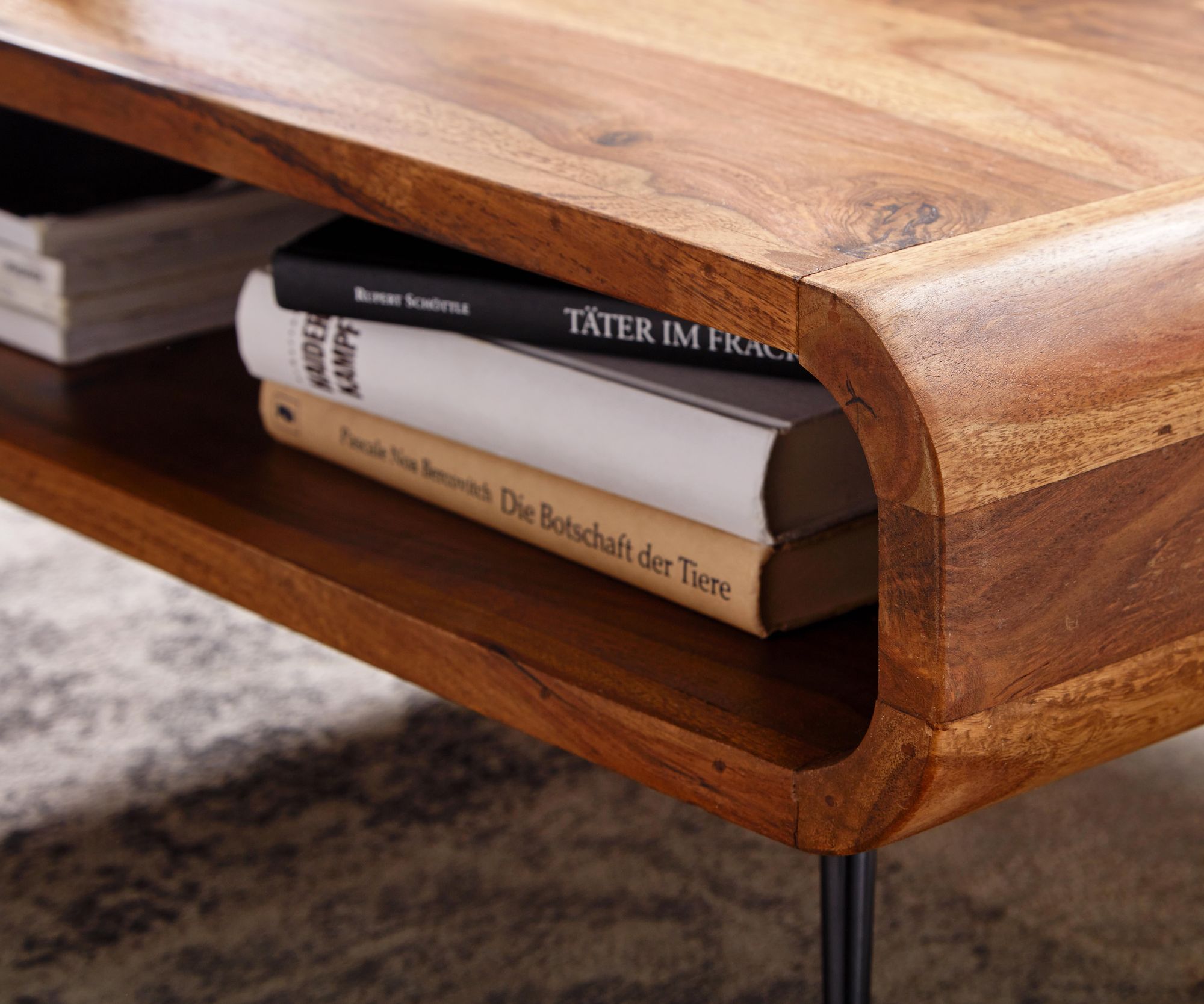 FineBuy Couchtisch 90x55x30 cm Sheesham Massivholz / Metall Sofatisch Eckig, Wohnzimmertisch mit Stauraum, Kaffeetisch Massiv, Kleiner Tisch Beistelltisch Wohnzimmer Modern Rechteckig | Farbe: Braun FineBuy Couchtisch 90x55x30 cm Sheesham Massivholz / Metall Sofatisch Eckig, Wohnzimmertisch mit Stauraum, Kaffeetisch Massiv, Kleiner Tisch Beistelltisch Wohnzimmer Modern Rechteckig | Farbe: Braun