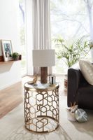 Beistelltisch FineBuy Sofatisch Echter Marmor Ø 44cm Tisch Wohnzimmertisch Rund – Ansicht 2