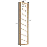 Weinregal FineBuy Flaschenregal Wand 36x150x8 cm Metall Regal Wein Groß Hängend – Ansicht 3