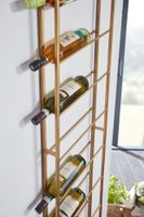 Weinregal FineBuy Flaschenregal Wand 36x150x8 cm Metall Regal Wein Groß Hängend – Ansicht 4